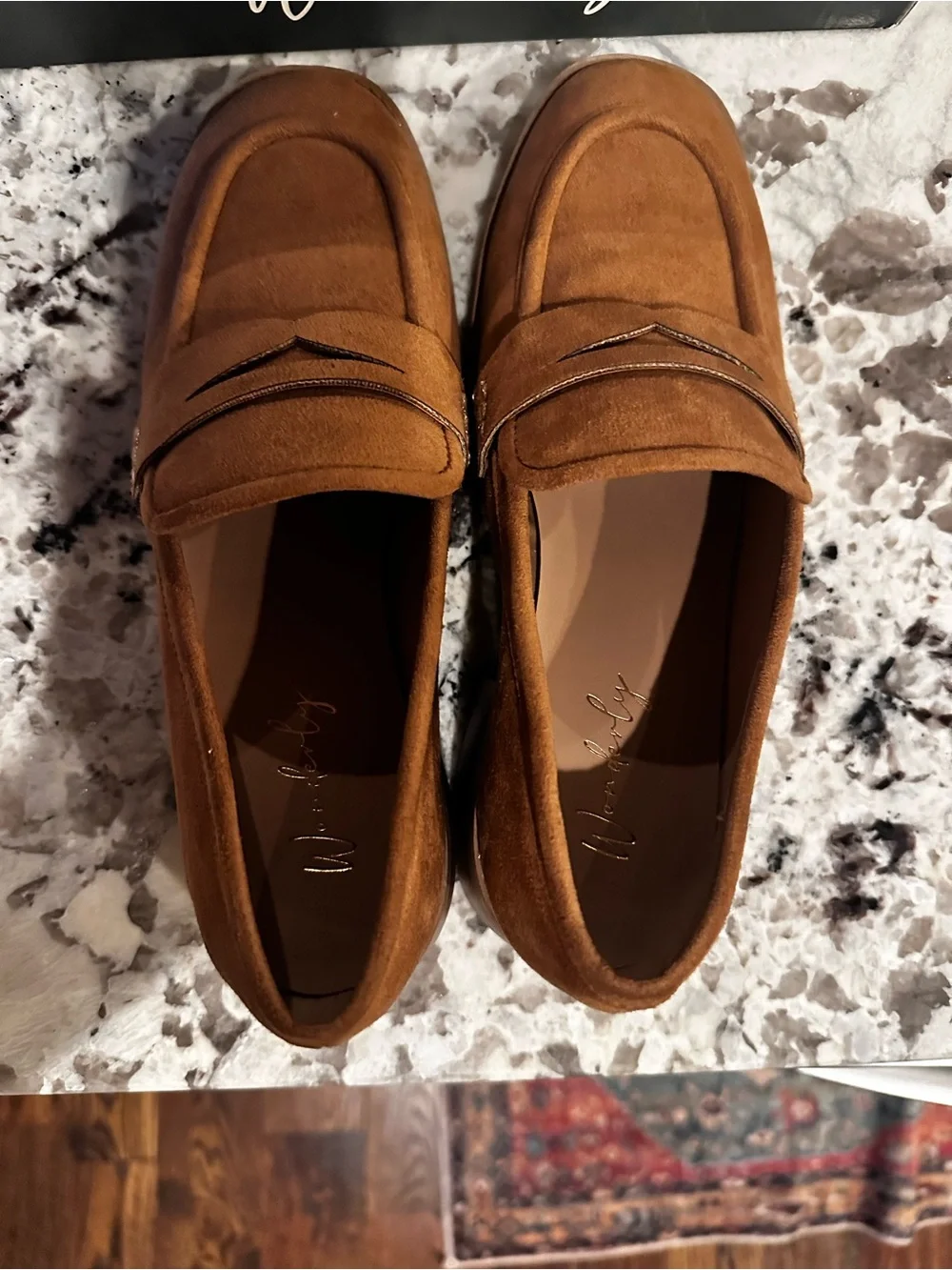 NWT Loafers faux suede by Wonderly